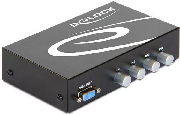 DeLock 87636 - Switch VGA 4 Port mit Audio manuell