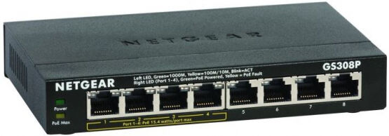 Netgear GS308P-100PES - 8 Port PoE Switch