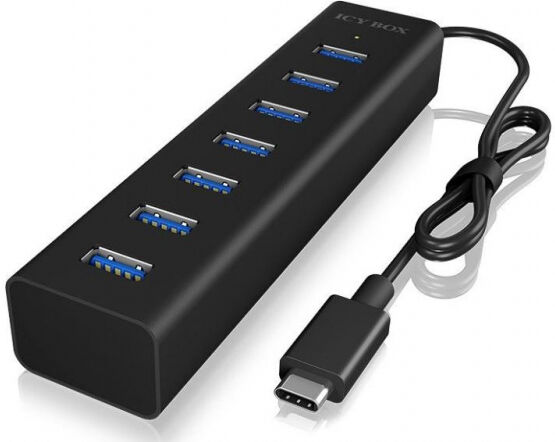 Icy Box IB-HUB1700-C3 - Type-C zu 7 Port USB 3.0 Hub