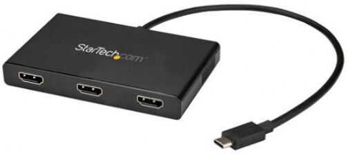 StarTech.com Startech MSTCDP123HD - USB C to HDMI Multi-Monitor Adapter - 3-Port MST Hub