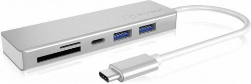 Icy Box IB-HUB1413-CR - USB-C 3-Port Hub /  1x USB-C 3.0, 2x USB-A 3.0, Cardreader