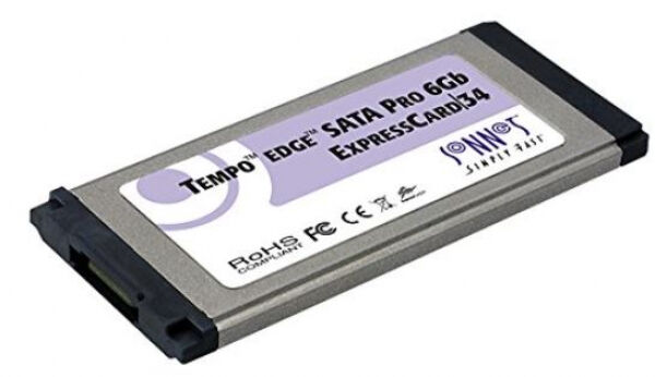 Sonnet TSATA6-PRO1-E34 - Tempo Edge SATA 6GB Pro ExpressCard/34