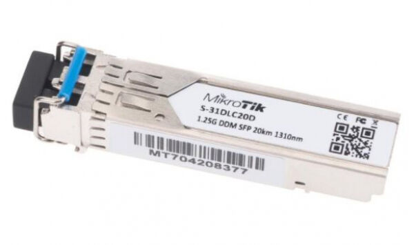 MikroTik S-31DLC20D - SFP module 1.25G SM 20km 1310nm