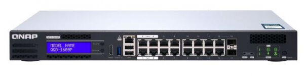 QNAP QGD-1600P-4G - 16 port 1Gbps PoE Switch 4 GB Rackmount