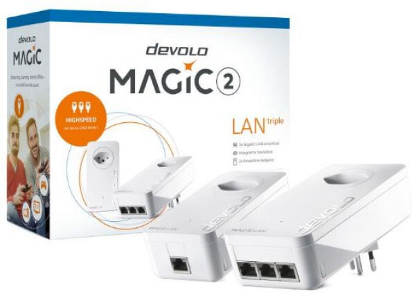 Devolo Magic 2 LAN triple - Starter Kit / PowerLine Adapter - CH-Version