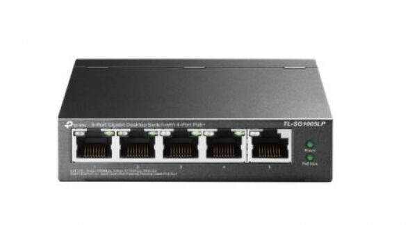 TP-Link TL-SG1005LP - 5-Port Gigabit Desktop Switch with 4-Port PoE+