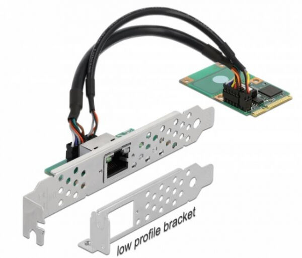 DeLock 95266 - Mini PCIe I/O PCIe full size 1 x RJ45 Gigabit LAN