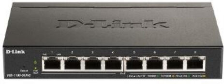 D-Link DGS-1100-08PV2 - 8-Port Gigabit Smart Switch / PoE 64 Watt