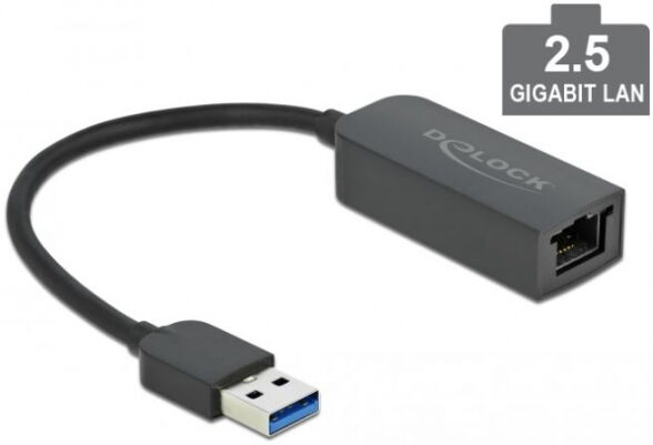 DeLock 66646 - Adapter USB Typ-A Stecker zu 2,5 Gigabit LAN kompakt