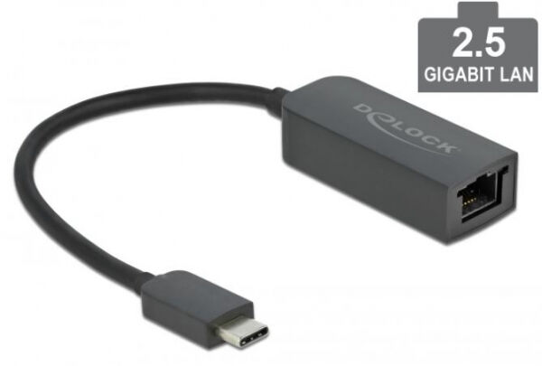 DeLock 66646 - Adapter USB Type-C Stecker zu 2,5 Gigabit LAN kompakt