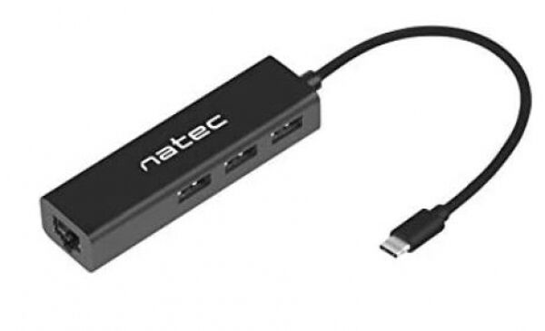 Natec Butterlfy - USB-C Hub / 3 x USB2 / RJ45