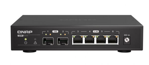 QNAP QSW-2104-2S - 6 Port Switch - 2 x 10GbE / 4 x 2.5 GbE