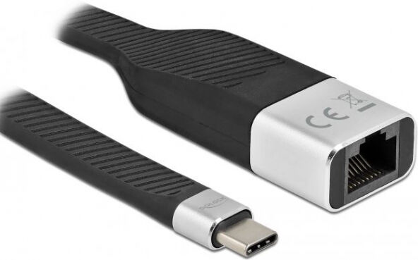 DeLock 86936 - FPC Flachbandkabel USB Type-C zu Gigabit LAN - 15 cm