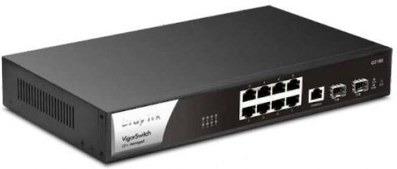 DrayTek VigorSwitch G2100 - 8x Gigabit Ethernet Ports und 2x SFP-Ports