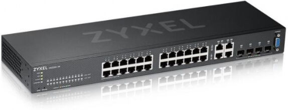 Zyxel GS2220-28 - 28-Port-GbE-Switch, Layer 2 Managed, 24x GbE RJ-45 Ports, 4x GbE Combo-Port