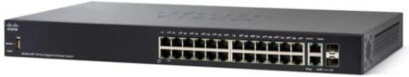 Cisco Systems SG250-26HP - 26 Port Gigabit Smart Switch / 24xPoE+ (100W) + 2xSFP