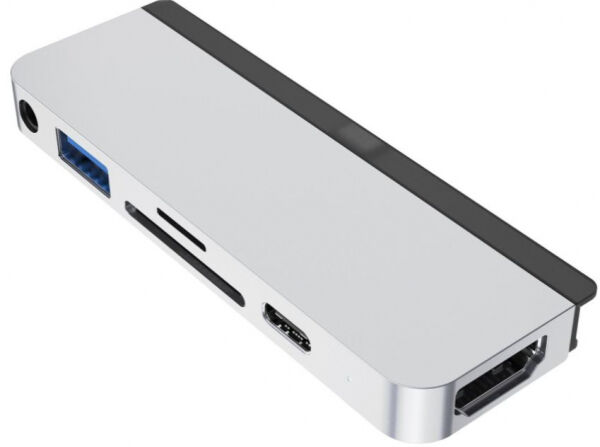 HYPER - HyperDrive 6-in-1 USB-C Hub - zu iPad Pro 2018/2020 Silber