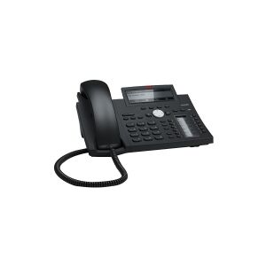 Snom technology snom D345 - VoIP-telefon - 3-vejs opkaldskapacitet - SIP - 12 linier - sortblå