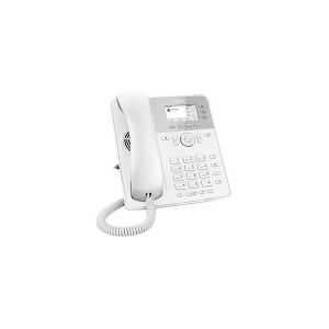 Snom technology snom D717 - VoIP-telefon - 3-vejs opkaldskapacitet - SIP, RTCP, SRTP - hvid