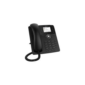 Snom technology snom D735 - VoIP-telefon - 3-vejs opkaldskapacitet - SIP, RTCP - 12 linier - sort