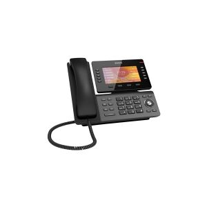 Snom technology snom D865 - VoIP-telefon - med Bluetooth interface med opkalds-ID - 5-vejs opkaldskapacitet - SIP, RTCP, RTP, SRTP, SDP, SRTCP, RTCP-XR, SIPS, ICE - metalsort gun