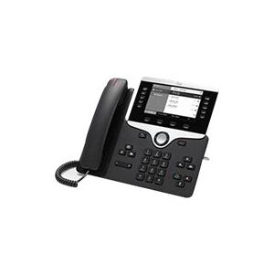 Cisco IP Phone 8811 - VoIP-telefon - SIP, RTCP, RTP, SRTP, SDP - 5 linier - brunsort - TAA-kompatibel