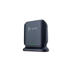 HP Poly Rove B2 - Basestation til trådløs telefon / basestation til VoIP-telefon med opkalds-ID/opkald venter - DECT - 3-vejs opkaldskapacitet - SIP, SIP v2, RTCP, RTP, SDP, SIP over TLS, SIP over TCP, SIP over UDP - sort