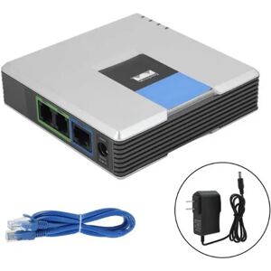 Unlocked PAP2T SIP VOIP Phone Adapter with 2 FXS Phone Ports VoIP Gateway