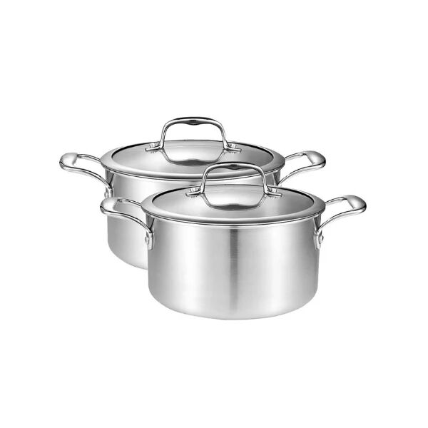 Soga 22Cm Stainless Steel Soup Pot With Glass Lid