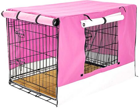 Paw Mate 24 Inch Foldable Wire Dog Cage With Tray And Cushion Mat