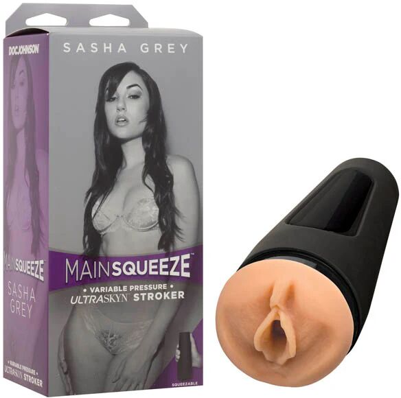 Main Squeeze - Sasha Grey - Flesh Vagina Stroker