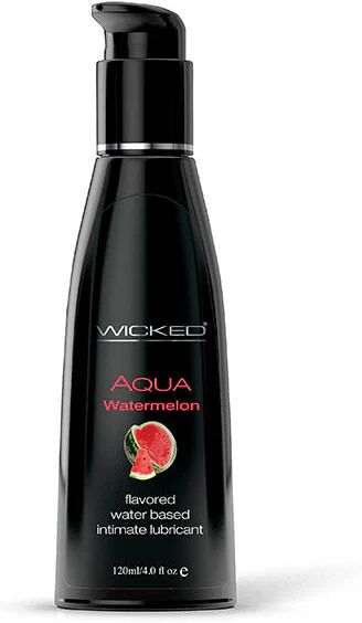 Wicked 120 Ml Wicked Aqua Watermelon Flavoured Water Based Lubricant