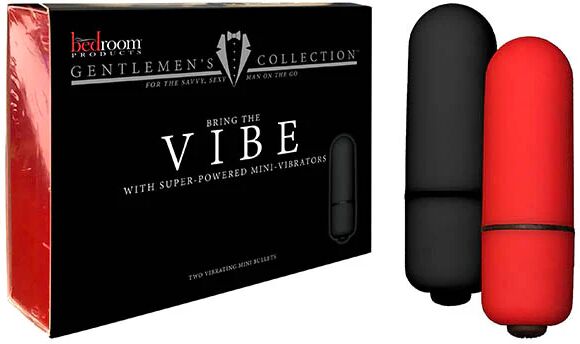 Unbranded Bedroom Products Vibe - Black & Red Bullets - 2 Pack