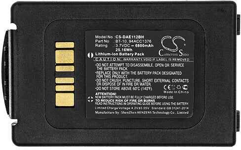 Cameron Sino Dae112Bh Battery Replacement Datalogic Barcode Scanner