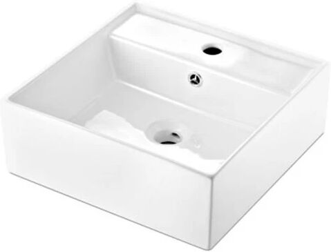 Cefito Ceramic Sink Square White 415 x 415