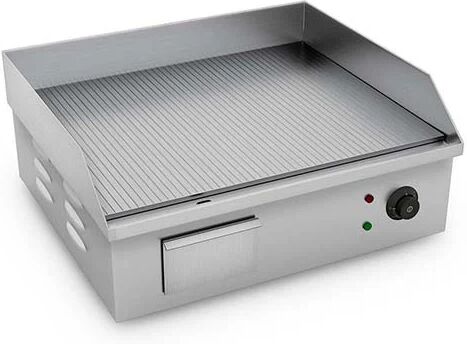 Soga 2200W Stainless Steel Ribbed Griddle Grill Bbq Hot Plate