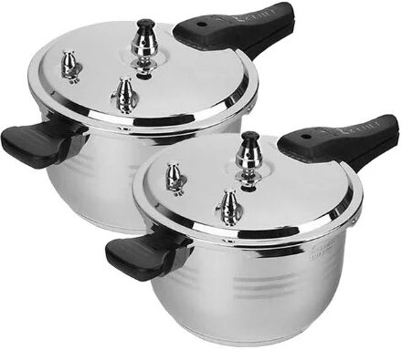 Benser 2 Pcs 8L Commercial Grade Stainless Steel Pressure Cooker