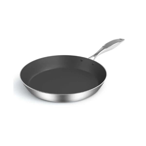 Soga Stainless Steel 32Cm Frying Pan Induction Non Stick Interior