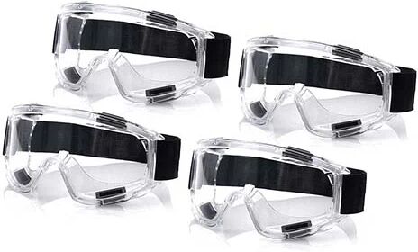 Unbranded 4X Clear Protective Eye Glasses Safety Windproof Lab Goggles Eyewear