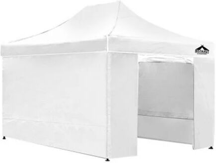 Instahut Gazebo Pop Up Marquee Folding Wedding Tent Shade White