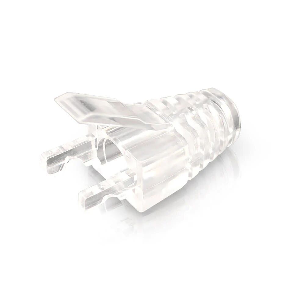 Serveredge Rj45 Cat6 Clear Strain Relief Boot Bag Of 10