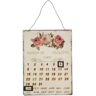 Ambiente Haus Metallbild »Metallbild Kalender - Rosen 25x33cm«, (1 St.) bunt Größe