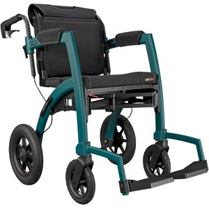 Rollator & Rollstuhl Rollz Motion Performance mit Sitz, faltbar gruen