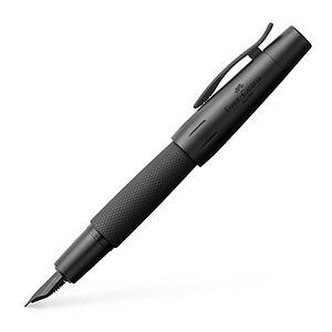 FABER-CASTELL e-motion pure Black Patronenfüller schwarz matt M (mittel)