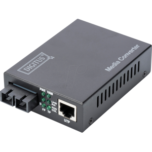 DIGITUS DN820201 - Medienkonverter, Fast Ethernet, RJ45 / SC Duplex