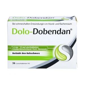 Reckitt Benckiser Deutschland DOLO-DOBENDAN 1,4 mg/10 mg Lutschtabletten Halsschmerzen