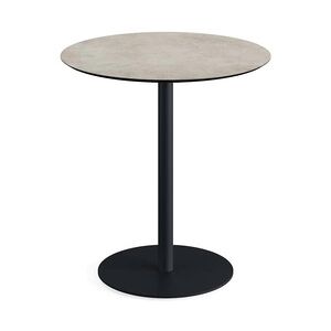 Urban Terrassentisch Schwarz gestell + Moonstone HPL Ø70 cm