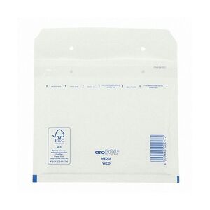 100x AROFOL CLASSIC Luftpolstertasche  CD 180x165mm für CD/DVD weiß