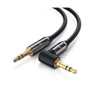 Primewire AUX zu 3,5-mm-Klinke Audio-Kabel 90° gewinkelt, HiFi Klinkenkabel Verbindungskabel  für Audiogeräte - 2m