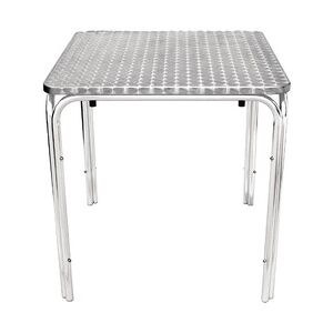 Gastronoble Gastro Bolero Bistrotisch 700x700 mm Edelstahl, 4 Beine